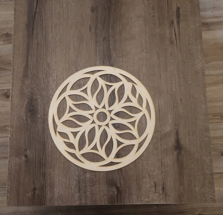 35 cm wzór 12 gr.3mm Mandala ażurowa