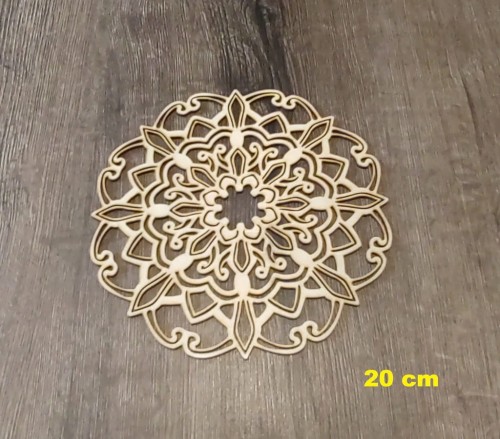 20 cm wzór 3 gr.3mm Mandala ażurowa