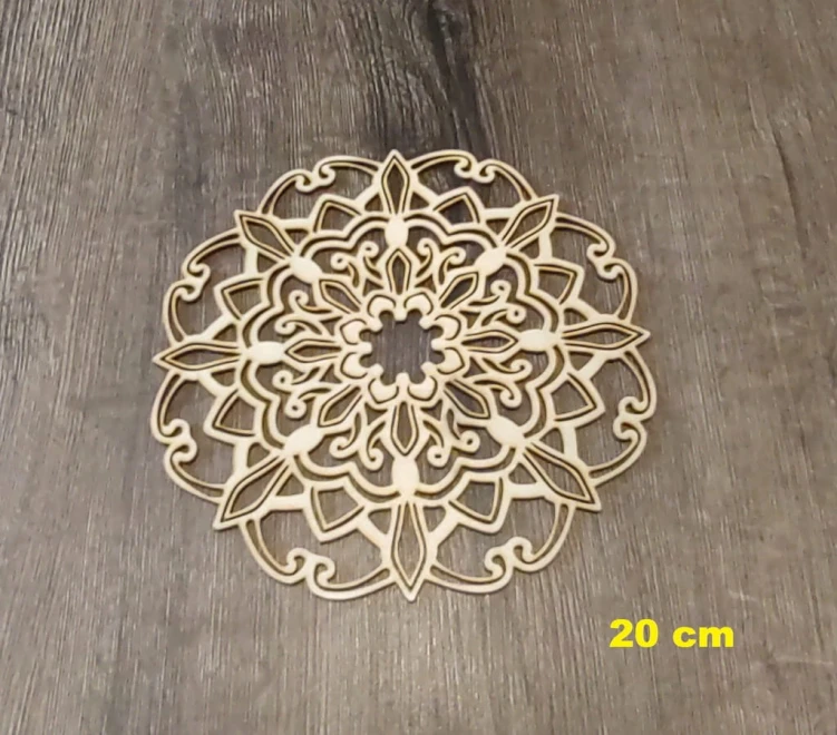 20 cm wzór 3 gr.3mm Mandala ażurowa