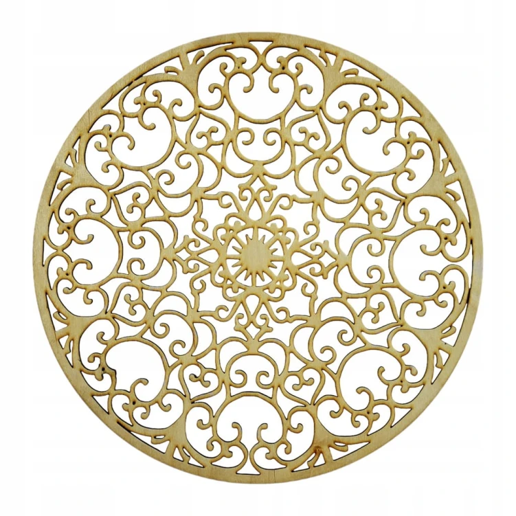 20 cm wzór 5 gr.3mm Mandala ażurowa