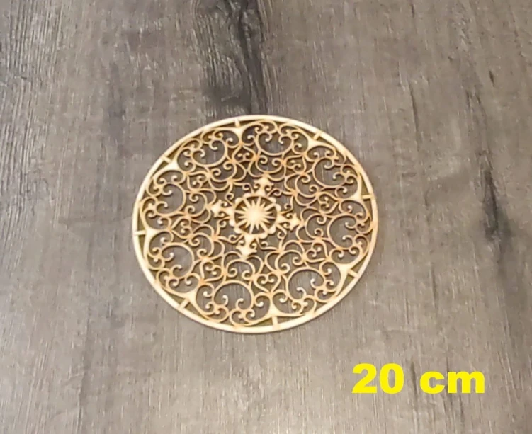 20 cm wzór 5 gr.3mm Mandala ażurowa