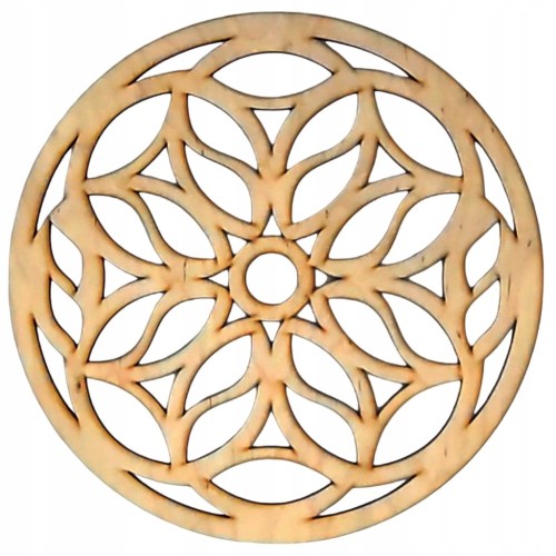 20 cm wzór 12 gr.3mm Mandala ażurowa