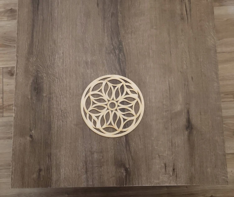 20 cm wzór 12 gr.3mm Mandala ażurowa