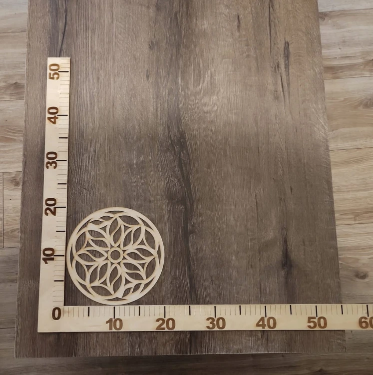 20 cm wzór 12 gr.3mm Mandala ażurowa
