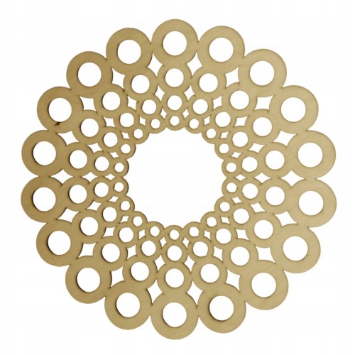 20 cm wzór 1 gr.3mm Mandala ażurowa