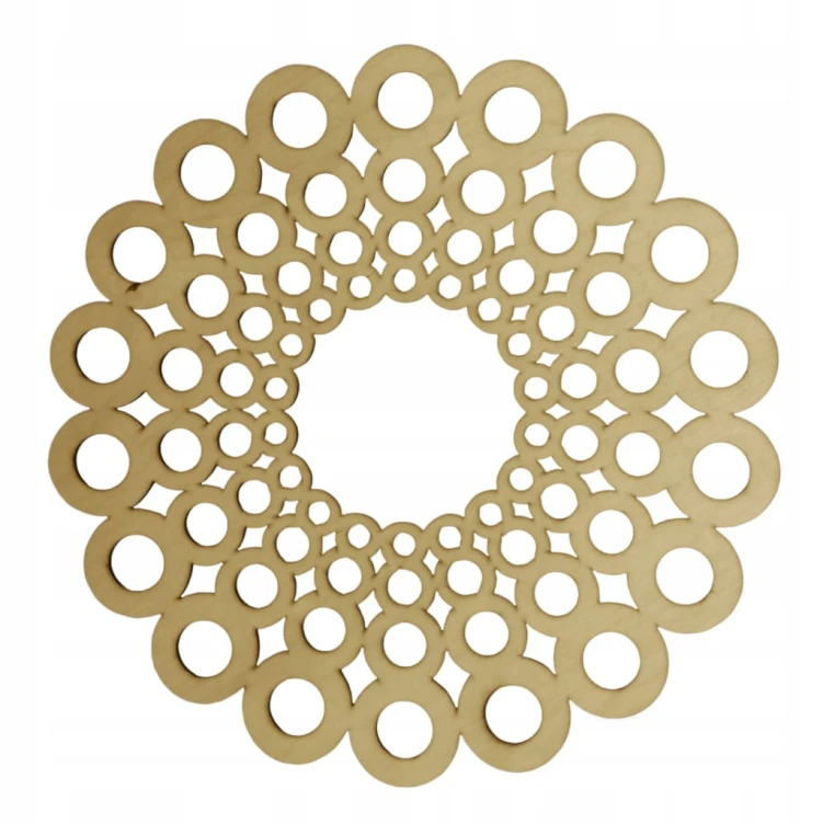 20 cm wzór 1 gr.3mm Mandala ażurowa