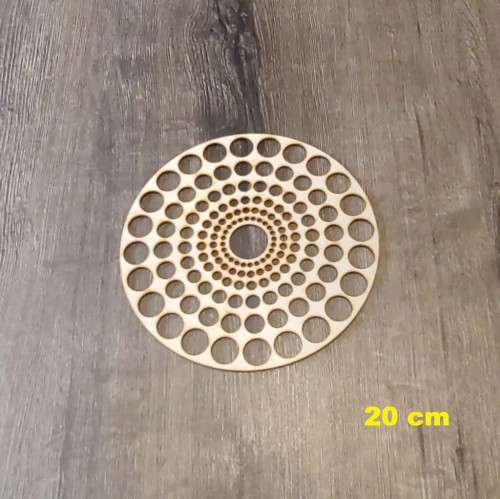 20 cm wzór 2 gr.3mm Mandala ażurowa