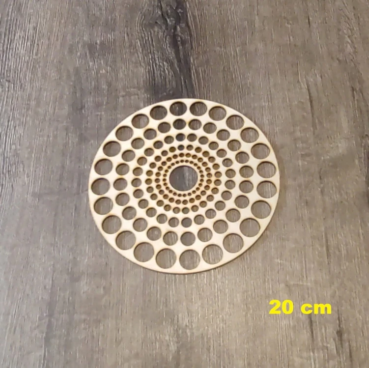 20 cm wzór 2 gr.3mm Mandala ażurowa