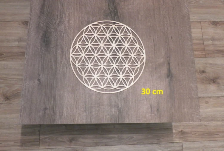 30 cm wzór 7 gr.3mm Mandala ażurowa Kwiat życia