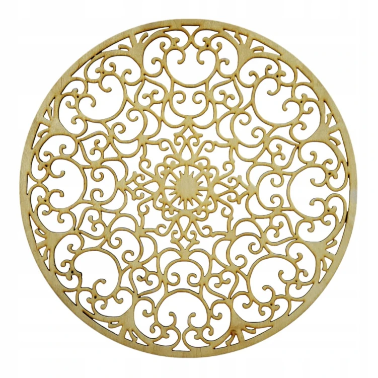 30 cm wzór 5 gr.3mm Mandala ażurowa