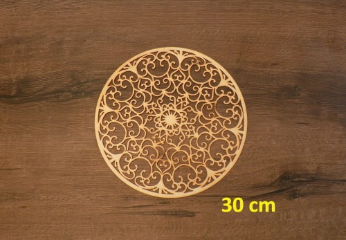30 cm wzór 5 gr.3mm Mandala ażurowa