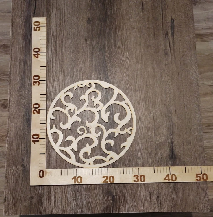 30 cm wzór 10 gr.3mm Mandala ażurowa