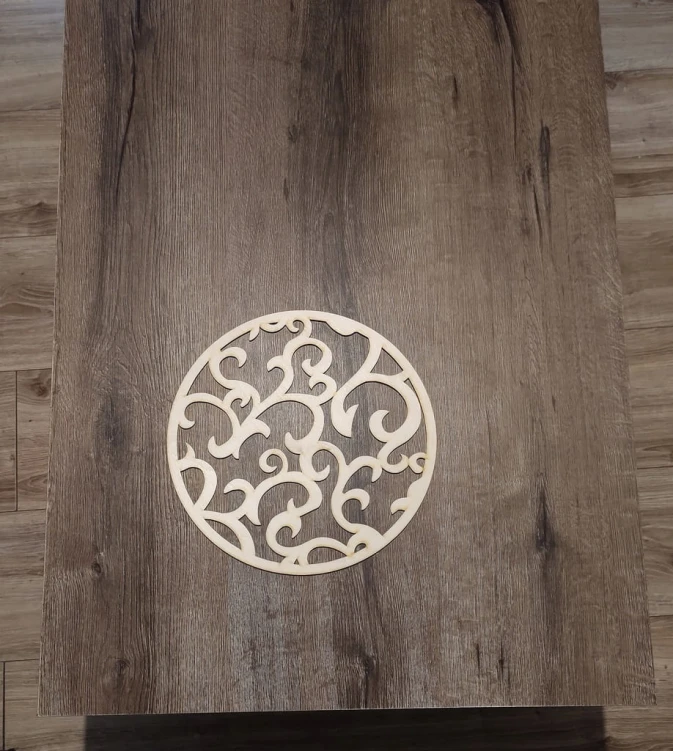 30 cm wzór 10 gr.3mm Mandala ażurowa