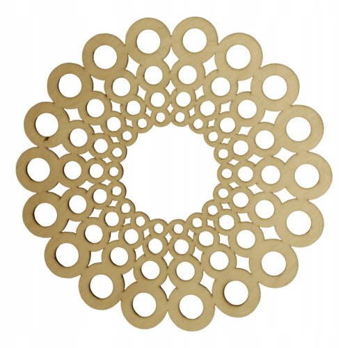 30 cm wzór 1 gr.3mm Mandala ażurowa