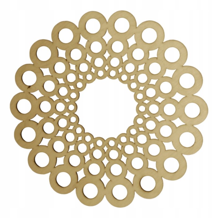 30 cm wzór 1 gr.3mm Mandala ażurowa