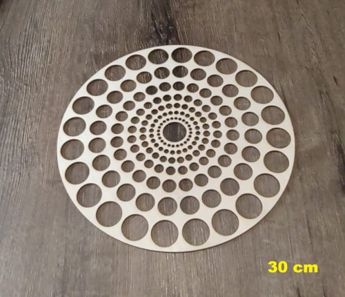 30 cm wzór 2 gr.3mm Mandala ażurowa