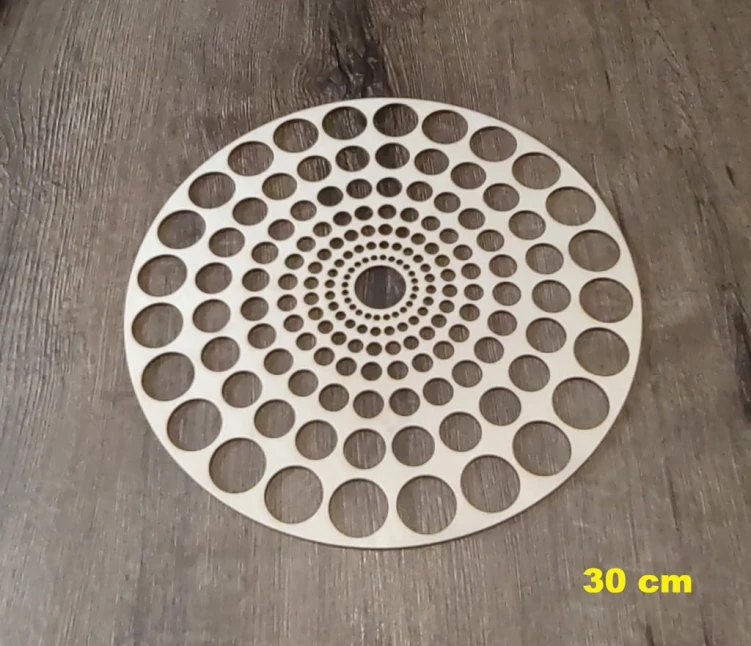 30 cm wzór 2 gr.3mm Mandala ażurowa