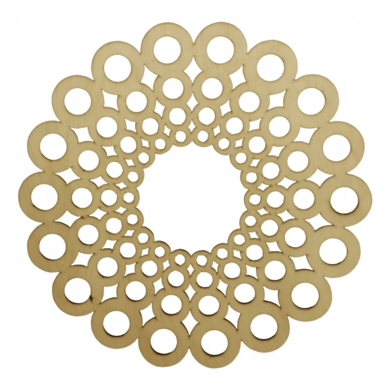 40 cm wzór 1 gr.3mm Mandala ażurowa
