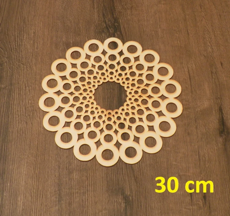 30 cm wzór 1 gr.5mm Mandala ażurowa