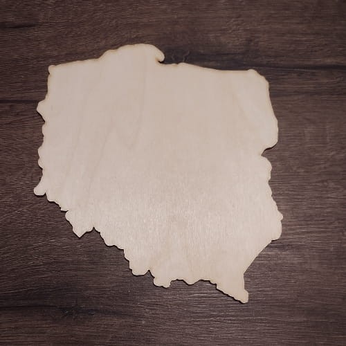 50 cm gr.3mm Mapa POLSKI Kontur