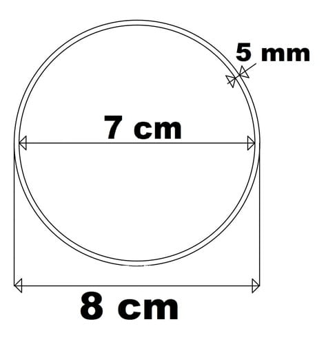 8 cm gr.3mm rant 5mm Koło Obręcz