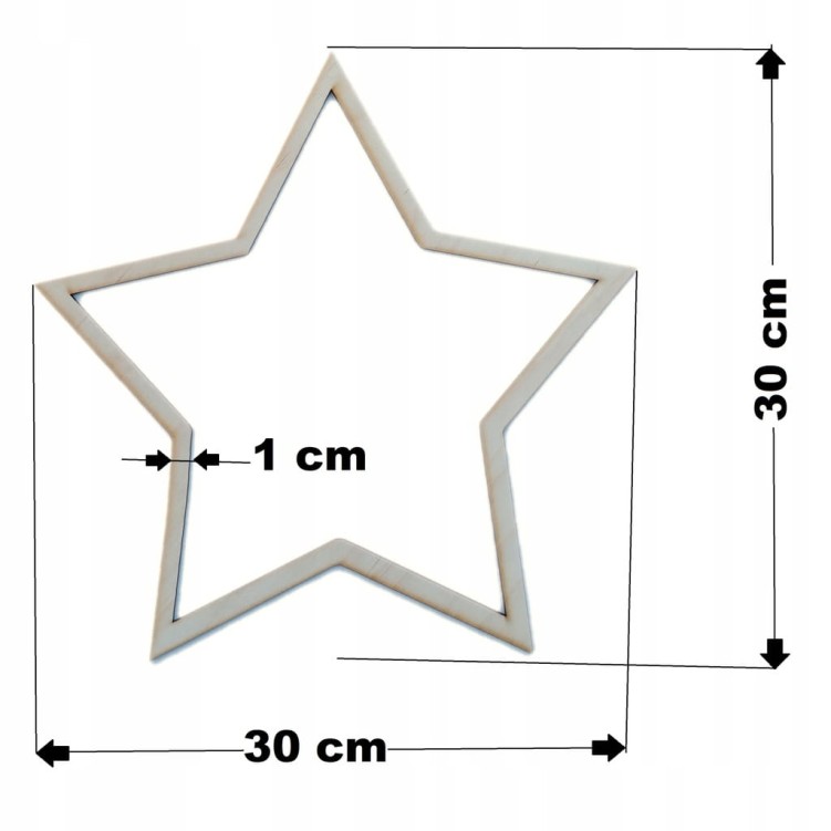 30 cm gr.3mm wzór 741 rant 10mm Gwiazda Obręcz