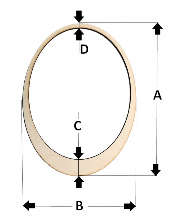 30 cm gr.3mm Jajo Koszyk Obręcz
