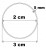 3 cm gr.5mm rant 0,5cm Zestaw obręczy 100szt.
