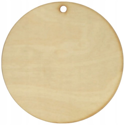 Drewniane koło z dziurką zawieszka 15 cm – dekoracyjna baza do zdobienia techniką decoupage, sklejka 3 mm