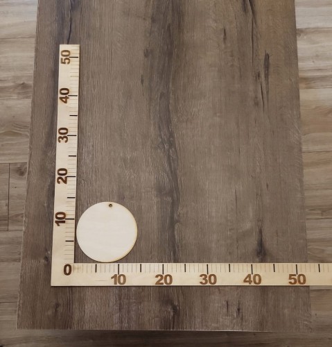 Drewniane koło z dziurką zawieszka 15 cm – dekoracyjna baza do zdobienia techniką decoupage, sklejka 3 mm