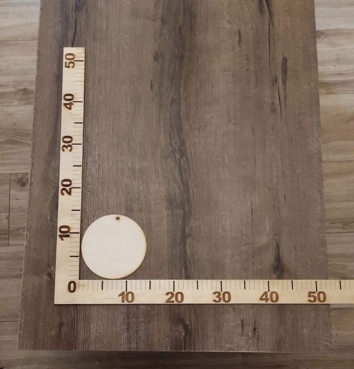 Drewniane koło z dziurką zawieszka 15 cm – dekoracyjna baza do zdobienia techniką decoupage, sklejka 3 mm