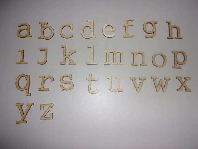15 cm Drewniana Litera Cyfra  ze sklejkami różne na różne okazje gr.3mm