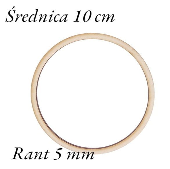 10 cm gr.3mm rant 5mm Koło Obręcz