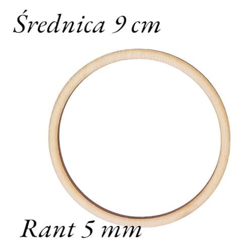 9 cm gr.3mm rant 5mm Koło Obręcz