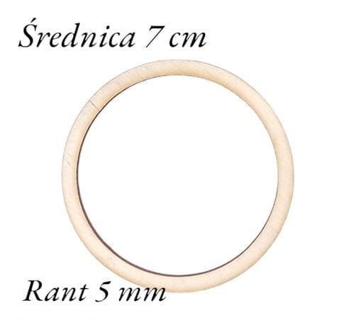 7 cm gr.3mm rant 5mm Koło Obręcz
