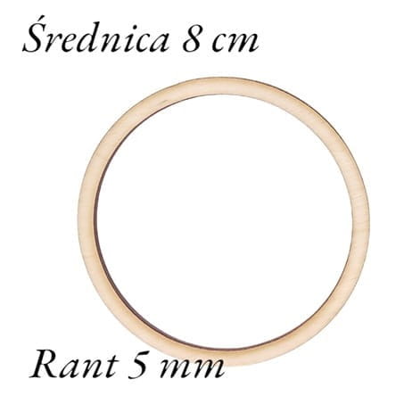 8 cm gr.3mm rant 5mm Koło Obręcz