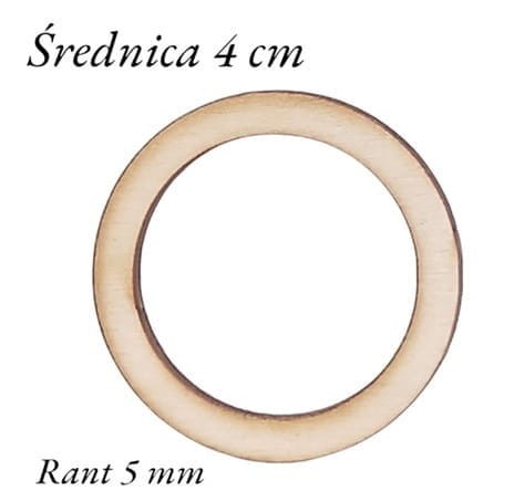 4 cm gr.3mm rant 5mm Koło Obręcz