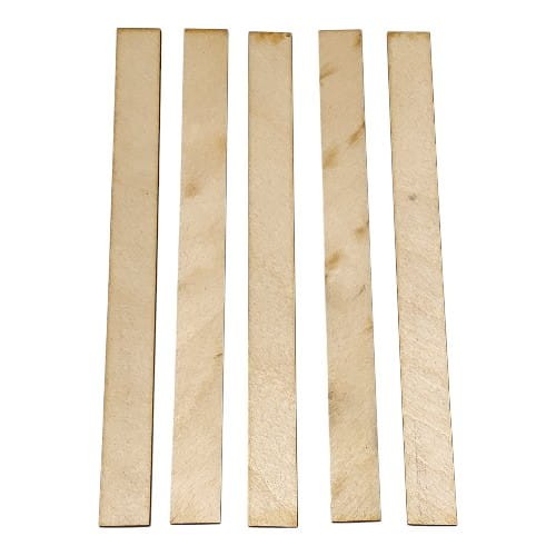 Listewki drewniane Mieszadełko 1,6x20cm Patyczki Listwy gr. 3mm 5szt