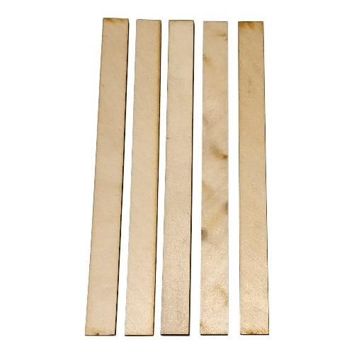 Listewki drewniane Mieszadełka 1,6x20cm Patyczki Listwy gr. 5mm 5szt