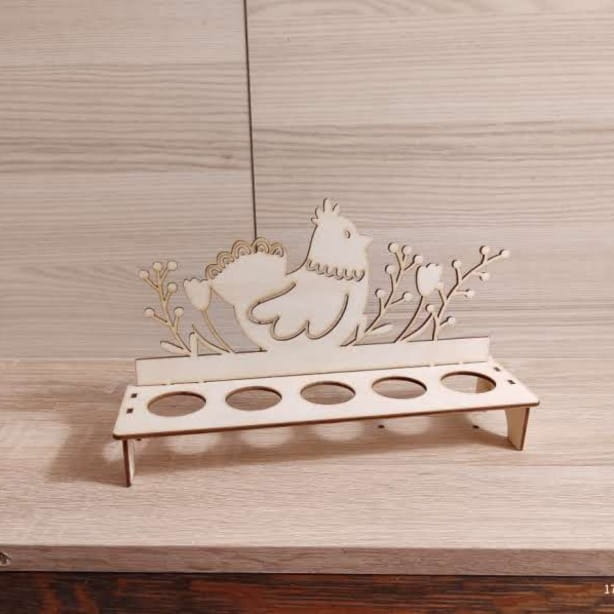 Podstawka na jajka 5 jaj Ozdoba wielkanocna 25 x 16 x 8 cm wzór 573