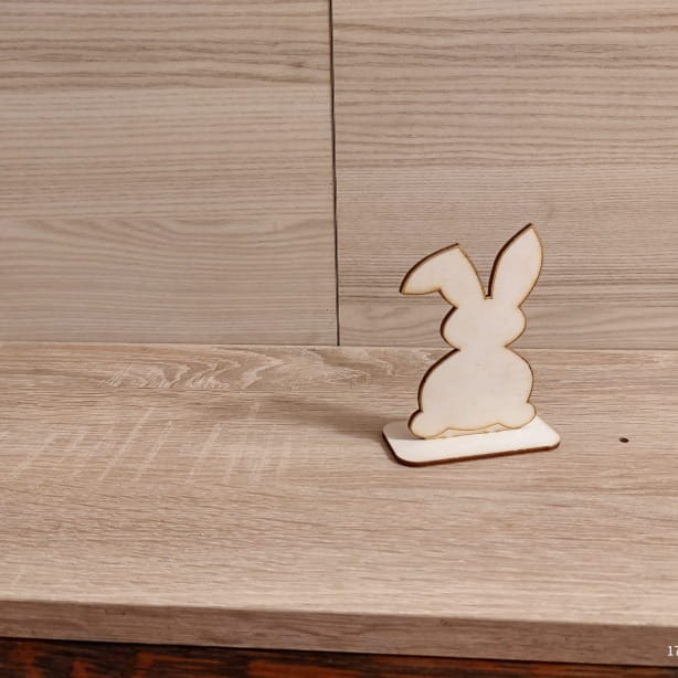 Ozdoba na stół Zając wielkanocny Dekoracjia świąteczna 10 x 7 cm wzór 524