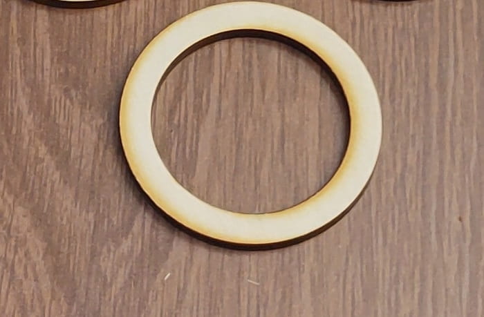 8 cm 2 szt Koło Obręcz Drewno Łapacz Snów gr. 5 mm