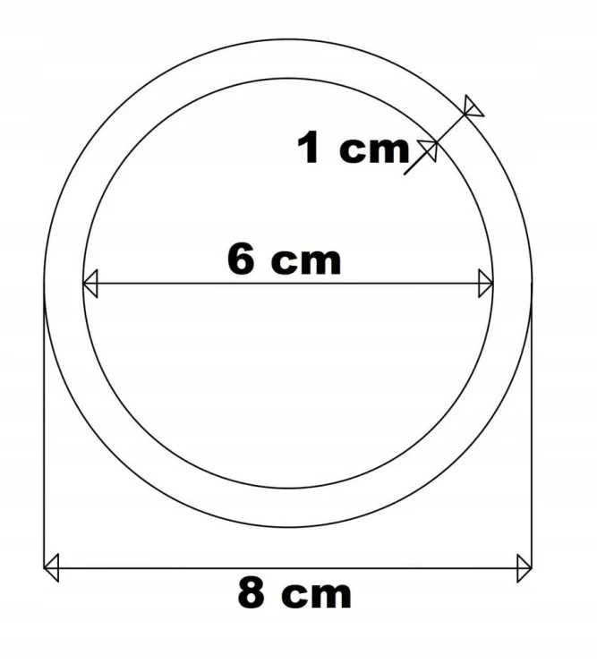 8 cm 2 szt Koło Obręcz Drewno Łapacz Snów gr. 5 mm