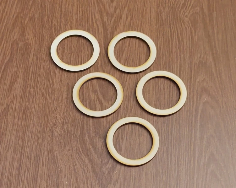 8 cm 2 szt Koło Obręcz Drewno Łapacz Snów gr. 5 mm
