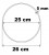 Obręcz do makramy koło 26 cm Baza łapacz 1 szt. rant 5 mm Sklejka gr. 5 mm