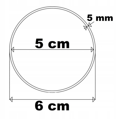 6 cm Koła drewniane obręcze do łapacza snów gr.5mm
