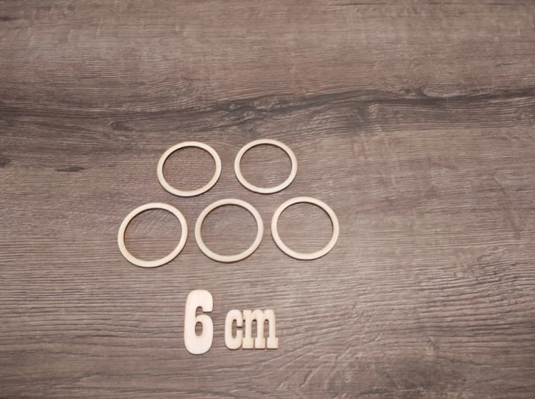 6 cm Koła drewniane obręcze do łapacza snów gr.5mm