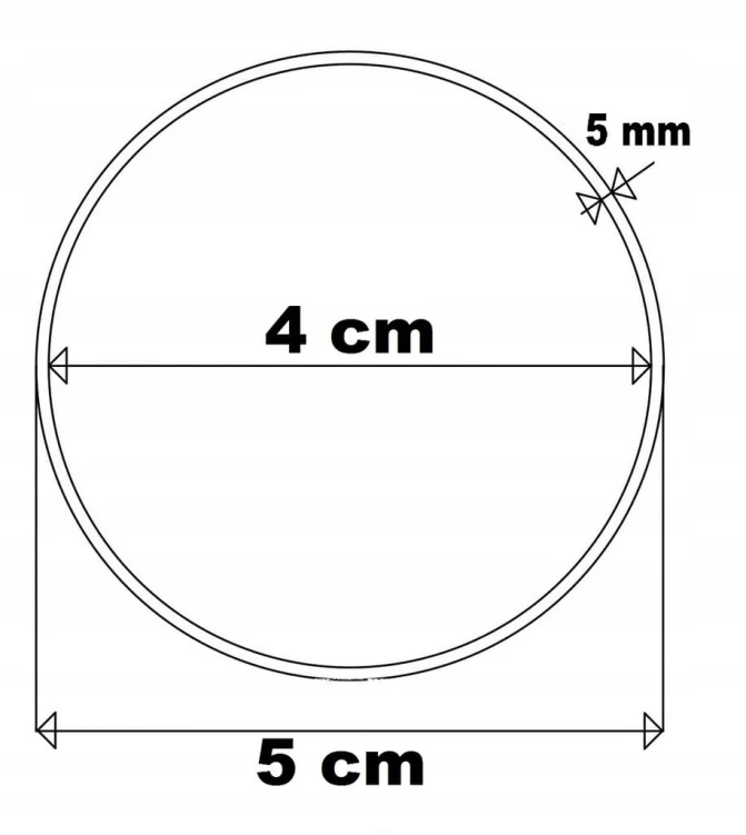 5 cm Koła drewniane obręcze do łapacza snów gr.5mm