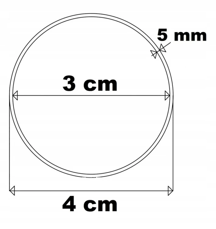 4 cm Koła drewniane obręcze do łapacza snów gr.5mm