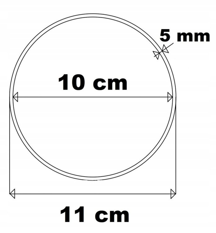 11 cm Koło obręcz baza do Łapacza Snów gr. 5 mm